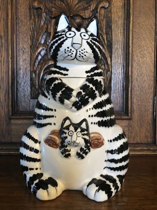Kliban Cat Cookie Jar With Kitten By Sigma The Taste Setter