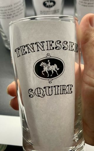 Jack Daniels Tennessee Squire Glasses Set of 4 3