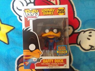 Funko Pop Looney Tunes 255 Daffy Duck Stupor Duck Sdcc 2017 Rare W/ Hard Stacks
