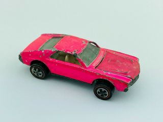 Hot Wheels Redline Custom Amx Hot Pink White Int F/g Color