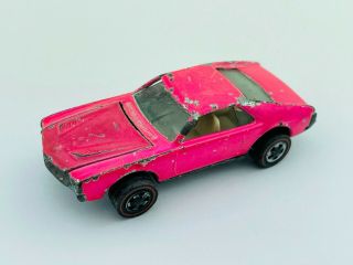 Hot Wheels Redline CUSTOM AMX Hot Pink White Int F/G color 2