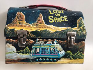 Vintage 1967 Lost In Space Metal Lunchbox (no Thermos) - Very
