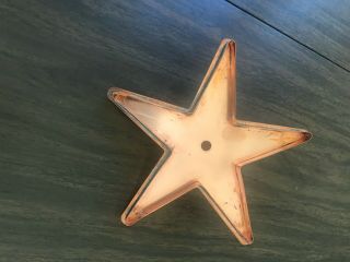 Martha Stewart By Mail Large Copper Cookie Cutter " Star Light Star Bright "