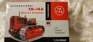 Ih International Harvester Td - 14a Diesel Crawler 1:16 Scale Die - Cast