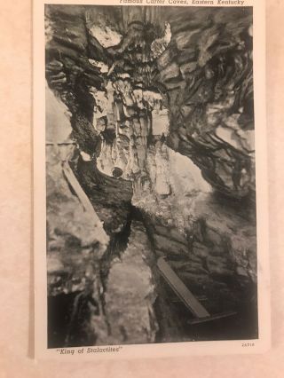 Famous Carter Caves State Park Olive Hill,  Ky 1930,  Post Card