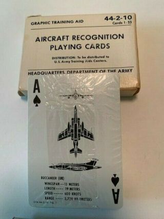 Vintage - Aircraft Recognition Cards Gta 44 - 2 - 10 - Nib