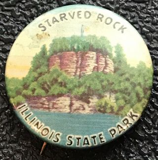 Vintage Starved Rock Illinois State Park Pin