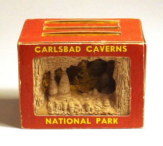 1960s Vintage Carlsbad Caverns National Park Mexico Mini Scene Diorama