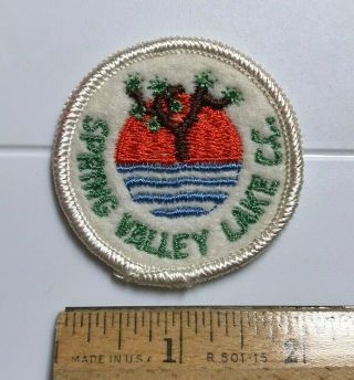 Spring Valley Lake Country Club Golf Course 2 " Round Embroidered Souvenir Patch
