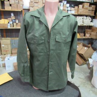 Us Army Nos Utility Shirt Og507 Cotton 1970 