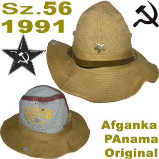 Sz 56 Rare Afganka Panama Soviet Army Soldier Officers Hot Areas 1991