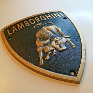 Lamborghini - Heavy Cast Iron Sign Plaque - Gallardo Countach