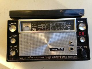 Vintage Nova Cb Tech Receiver W/case & Antenna