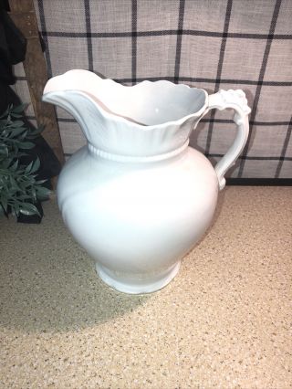 Vintage Alfred Meakin Royal Ironstone China White Pitcher England