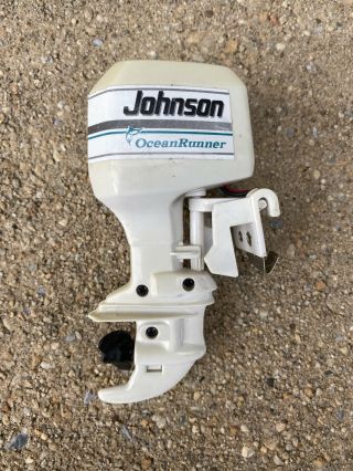 Vintage Nylint Johnson Ocean Runner Toy Outboard Boat Motor And