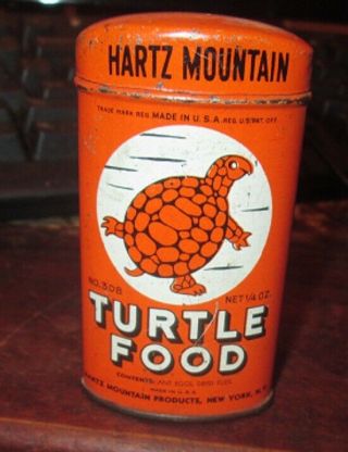 Tin,  Hartz Mountain Turtle Food