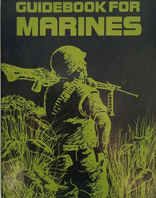 Guidebook For Marines Usmc 14th Edition 1979 Beruit Lebanon Grenada Era Post Nam