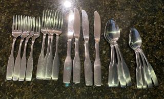 Oneidacraft Premier Stainless Paul Revere Knives,  Forks,  Spoons 20 Pc Set