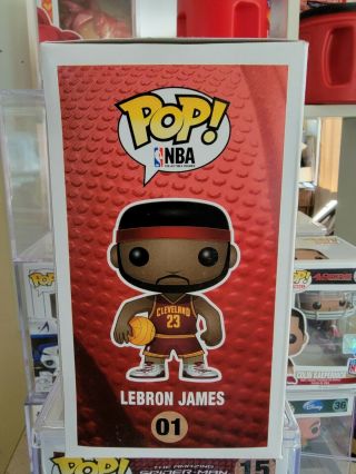 Funko Pop Sports NBA Lebron James 01 Cavaliers Heat Error Box Rare,  Hard Stack 5