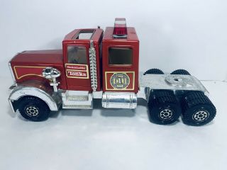 Vintage 1980s Pressed Steel No.  1 Tonka Fire Truck Hook And Ladder Cab Only