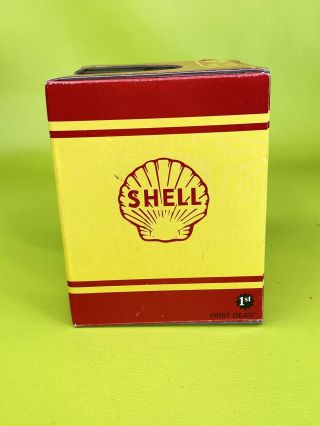 Vintage Shell Motor Oil 1:4 Scale Oil Can Coin Bank First Gear 2000 2