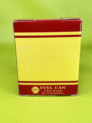 Vintage Shell Motor Oil 1:4 Scale Oil Can Coin Bank First Gear 2000 3