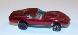 A Vintage 1967 Hotwheel Redline Custom Corvette Red Hk