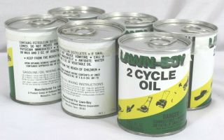 Vintage Lawn Boy 2 - Cycle Oil Pop Top 6 - Pack - Old Stock