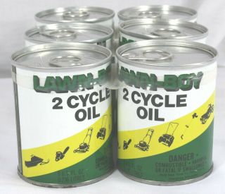 Vintage Lawn Boy 2 - Cycle Oil Pop Top 6 - Pack - Old Stock 2