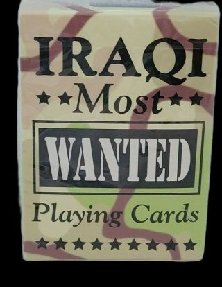 Us Playing Card Iraqi Most Wanted Playing Cards Standard Size Cards Usa