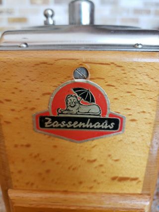 Vintage German Zassenhaus Wooden Coffee Spice Grinder