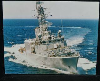 Cold War Era Canadian Rcn Navy Hmcs Algonquin Ship Photo On Board