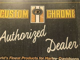 Custom Chrome Authorized Dealer Metal Sign Products Harley - Davidson Motorcycles 2