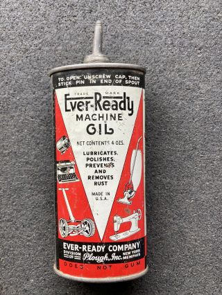 Vintage Ever Ready Lead Top Handy Oiler Oil Can