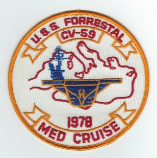 Cv - 59 Uss Forrestal Med Cruise 1978 Patch