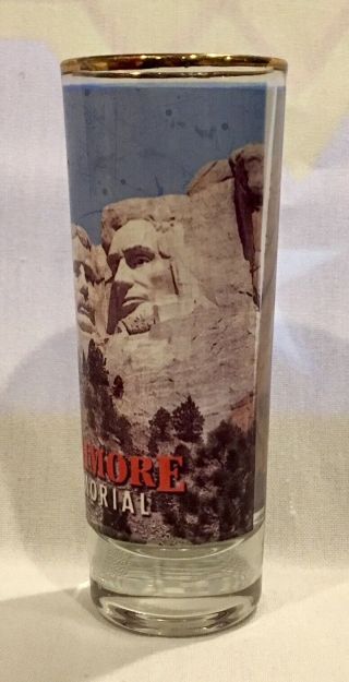 Mount Rushmore National Memorial Keystone SD Souvenir Shot Glass / Shooter 3