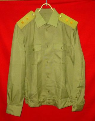 1987 Russian Soviet Army General Lieutenant Uniform Shirt Shoulder Boards Ussr
