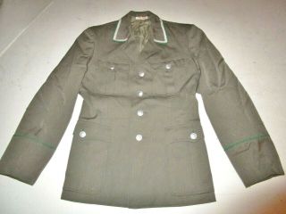 Vintage East German Military Army Officer Coat Uniform Jacket Nva M44 Green