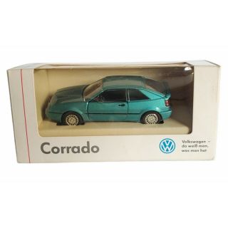 Schabak Volkswagen Corrado Turquoise Blue Die Cast 1/43 Scale,  Vw Nib Vintage