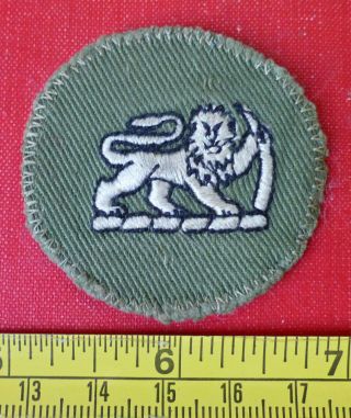 Rhodesia Army Platoon Warrant Officer Africa Rhodesian Bush War Lion Rank Badge