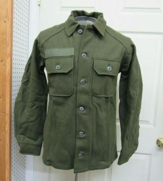 Us Og 108 Wool Field Shirt Cold Weather 1977 Small Old Stock