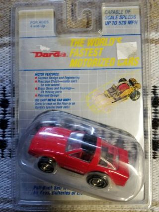 Vintage 1991 Y Darda Pull - Back Self Winding Motor Chevy Corvette In Pack
