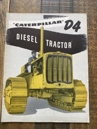 Caterpillar D4 Diesel Tractor Brochure