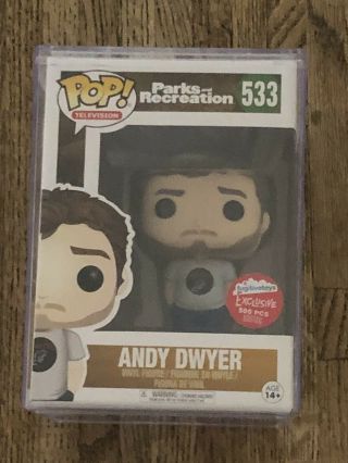 Funko Parks And Recreation Rec Andy Dwyer Mouse Rat Fugitive Toys 500 Piece