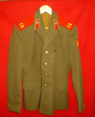 Russian Soviet Army Infantry Soldier Parade Uniform Jacket,  Badge Sz 48 S Ussr