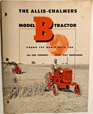 Allis Chalmers Model B Tractor Sales Brochure 1953