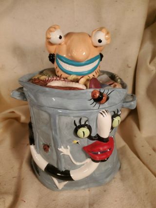 Vintage Aaahh Real Monsters Cookie Jar Nickelodeon 1996 Viacom Klasky Csupo