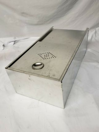 Vtg Hoosier Cabinet Cupboard Bread Box Drawer Metal Insert Sliding Lid 10 " ×6×19 "