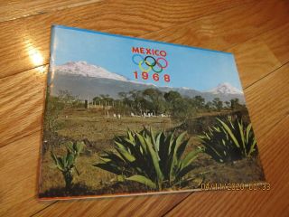 Vintage 1968 Mexico City Olympics Souvenir Tour Guide Book