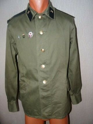 Ussr Soviet Army Military Daily Jacket Field Artillery Soldier 198x Size 48 L